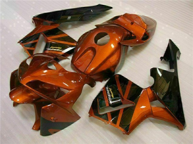 Orange Black 2005-2006 Honda CBR600RR Motorcycle Fairings Orange Black 2005-2006 Honda CBR600RR Motorcycle Fairings