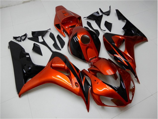 Orange Black 2006-2007 Honda CBR1000RR Motorcycle Fairings Orange Black 2006-2007 Honda CBR1000RR Motorcycle Fairings