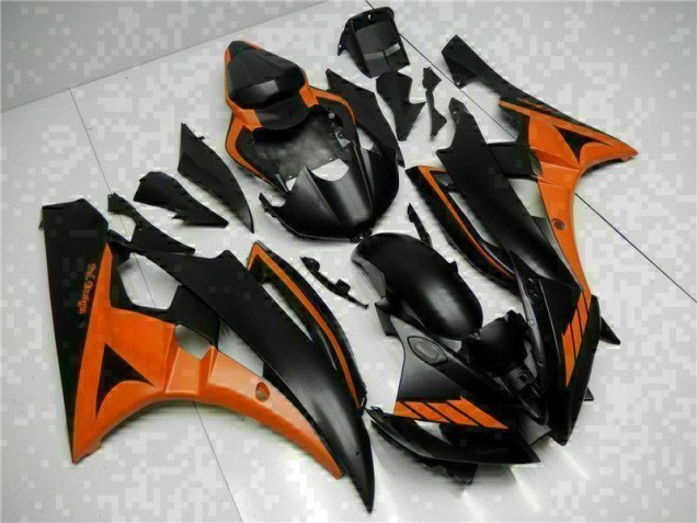 Orange Black 2006-2007 Yamaha YZF R6 Motorcycle Fairings Orange Black 2006-2007 Yamaha YZF R6 Motorcycle Fairings