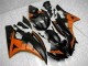Orange Black 2006-2007 Yamaha YZF R6 Motorcycle Fairings Orange Black 2006-2007 Yamaha YZF R6 Motorcycle Fairings