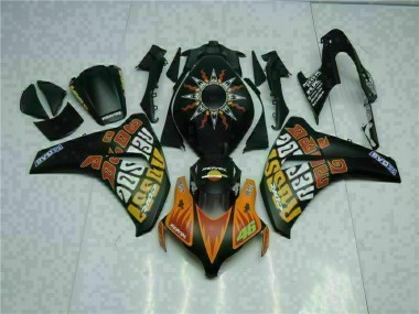 Orange Black 2008-2011 Honda CBR1000RR Motorcycle Fairings