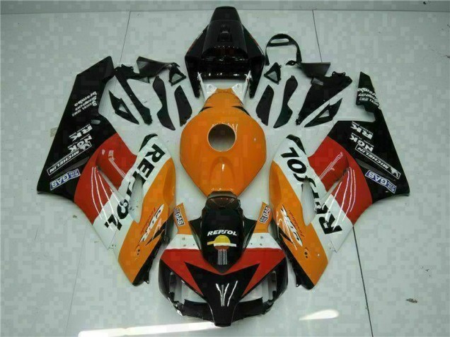 Orange Black Repsol 2004-2005 Honda CBR1000RR Motorcycle Fairings Orange Black Repsol 2004-2005 Honda CBR1000RR Motorcycle Fairings