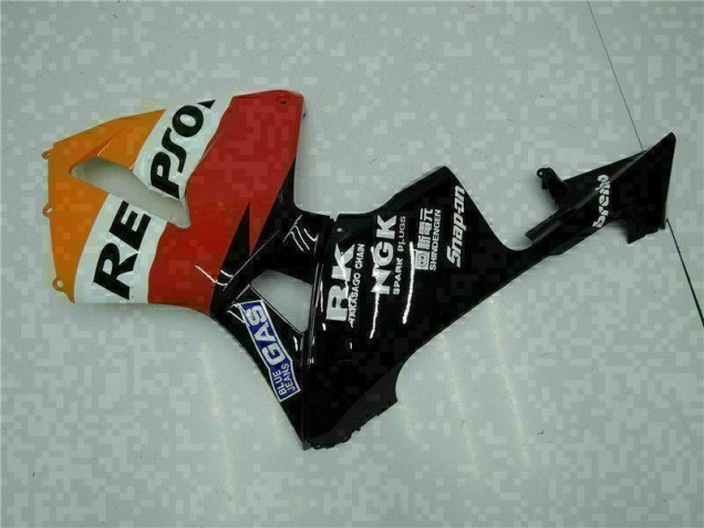 Orange Black Repsol 2005-2006 Honda CBR600RR Motorcycle Bodywork Orange Black Repsol 2005-2006 Honda CBR600RR Motorcycle Bodywork