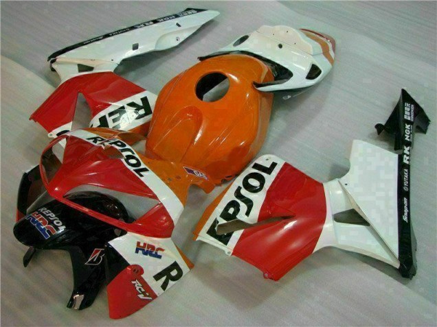 Orange Black Repsol 2005-2006 Honda CBR600RR Motorcycle Fairing