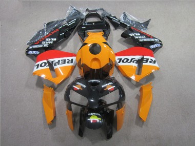 Orange Black Repsol 2005-2006 Honda CBR600RR Motorcycle Fairings