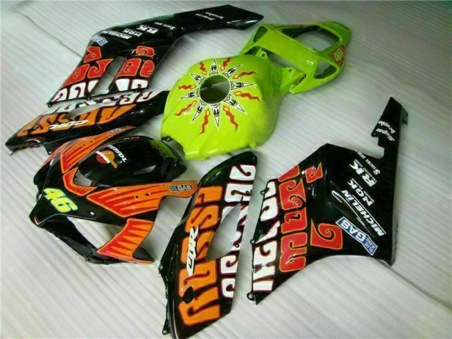 Orange Green 2004-2005 Honda CBR1000RR Motorcycle Fairings Orange Green 2004-2005 Honda CBR1000RR Motorcycle Fairings