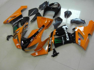 Orange Monster 2005-2006 Kawasaki ZX6R Motorcycle Fairings