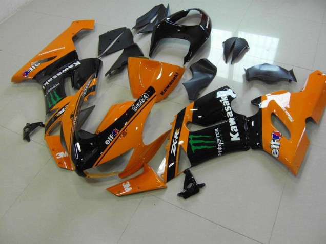 Orange Monster 2005-2006 Kawasaki ZX6R Motorcycle Fairings Orange Monster 2005-2006 Kawasaki ZX6R Motorcycle Fairings