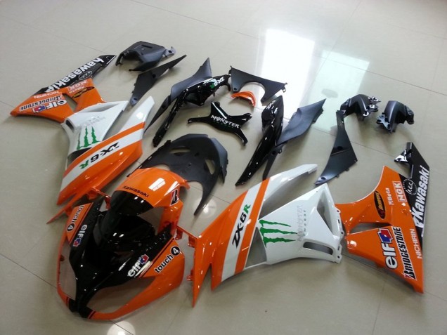 Orange Monster 2009-2012 Kawasaki ZX6R Motorcycle Fairings Orange Monster 2009-2012 Kawasaki ZX6R Motorcycle Fairings