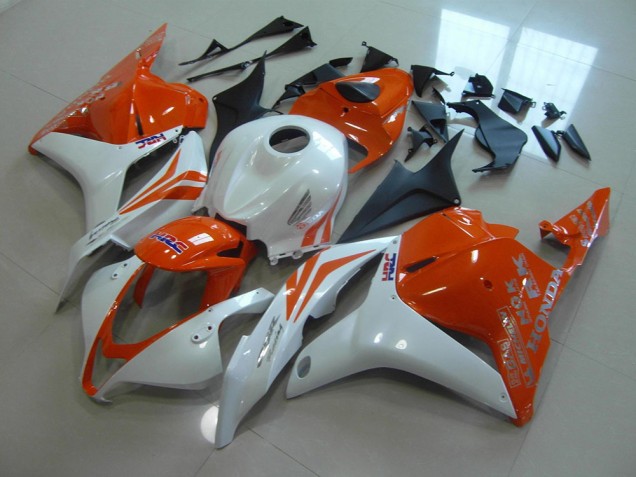 Orange Pearl White 2009-2012 Honda CBR600RR Motorcycle Fairings Orange Pearl White 2009-2012 Honda CBR600RR Motorcycle Fairings