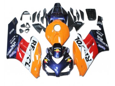 Orange Red Blue Repsol 2004-2005 Honda CBR1000RR Motorcycle Fairings