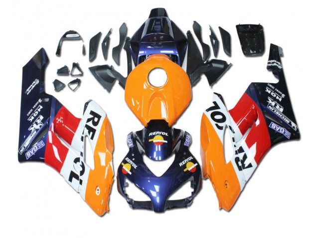 Orange Red Blue Repsol 2004-2005 Honda CBR1000RR Motorcycle Fairings Orange Red Blue Repsol 2004-2005 Honda CBR1000RR Motorcycle Fairings