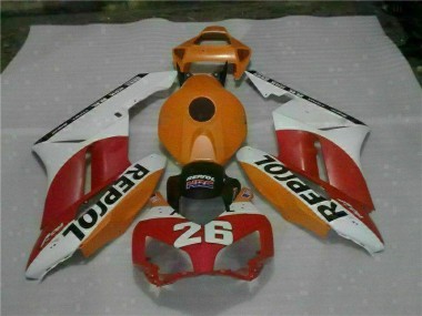 Orange Red Repsol 26 2004-2005 Honda CBR1000RR Motorcycle Fairings
