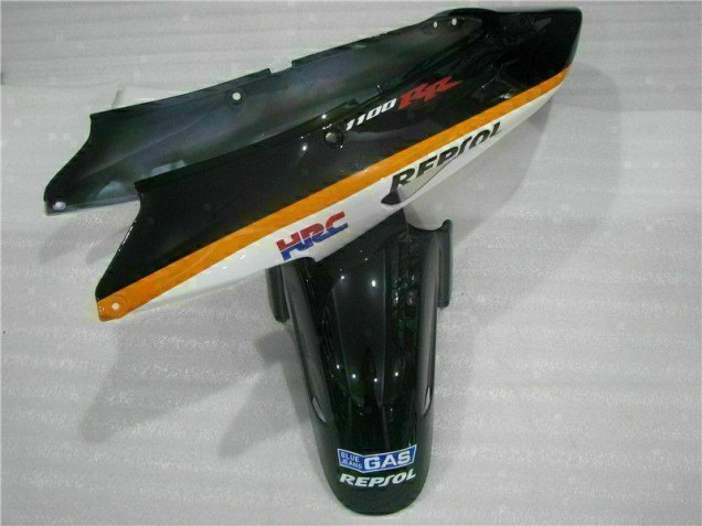Orange Repsol 1996-2007 Honda CBR1100XX Motorcycle Fairings Orange Repsol 1996-2007 Honda CBR1100XX Motorcycle Fairings