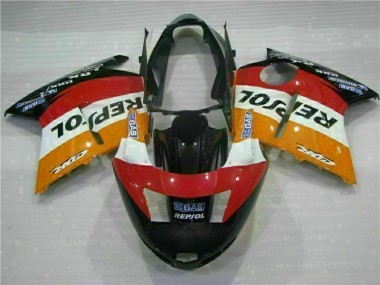 Orange Repsol 1996-2007 Honda CBR1100XX Motorcycle Fairings