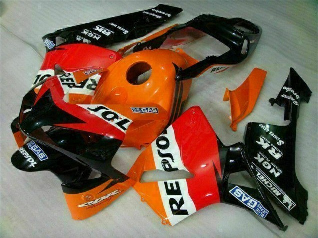 Orange Repsol 2003-2004 Honda CBR600RR Motorcycle Fairings Orange Repsol 2003-2004 Honda CBR600RR Motorcycle Fairings