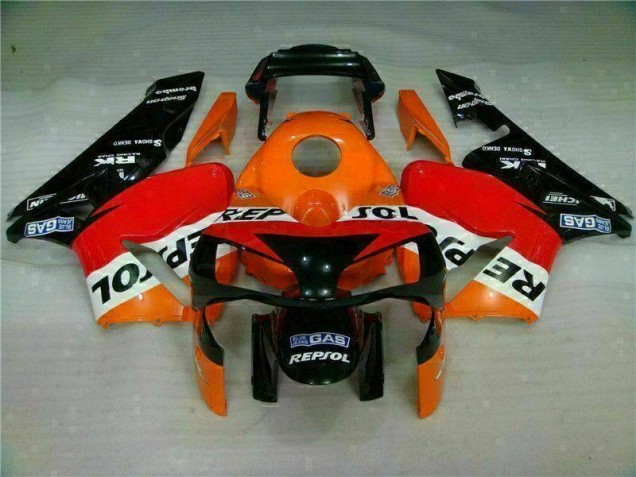 Orange Repsol 2003-2004 Honda CBR600RR Motorcycle Fairings Orange Repsol 2003-2004 Honda CBR600RR Motorcycle Fairings