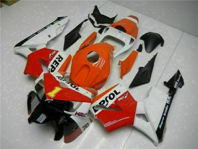 Orange Repsol 2005-2006 Honda CBR600RR Motorcycle Fairings Orange Repsol 2005-2006 Honda CBR600RR Motorcycle Fairings