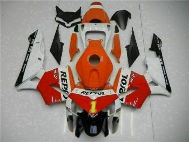 Orange Repsol 2005-2006 Honda CBR600RR Motorcycle Fairings