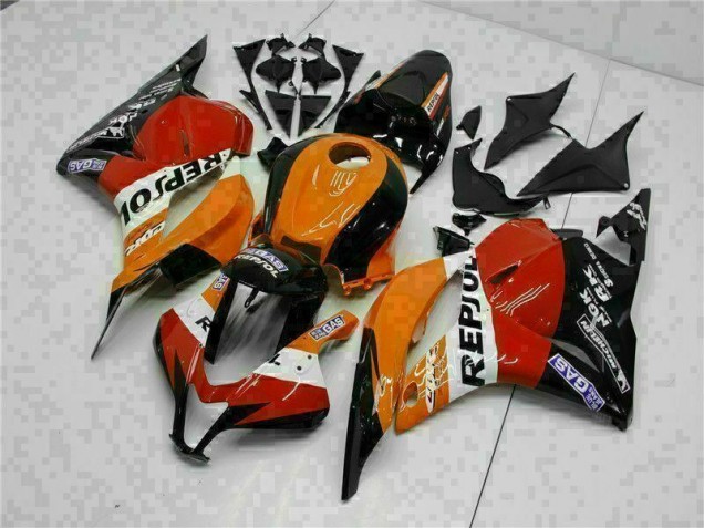 Orange Repsol 2009-2012 Honda CBR600RR Motorcycle Fairings Orange Repsol 2009-2012 Honda CBR600RR Motorcycle Fairings