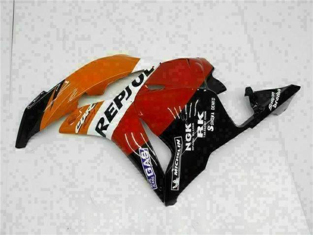 Orange Repsol 2009-2012 Honda CBR600RR Motorcycle Fairings Orange Repsol 2009-2012 Honda CBR600RR Motorcycle Fairings