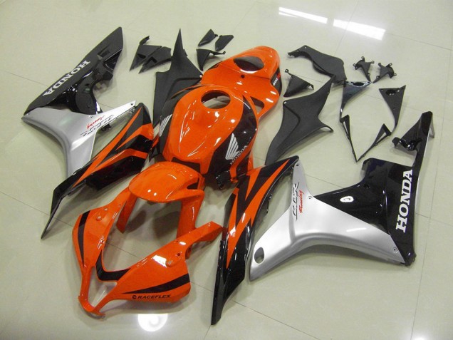 Orange Silver Black 2007-2008 Honda CBR600RR Motorcycle Fairing Orange Silver Black 2007-2008 Honda CBR600RR Motorcycle Fairing