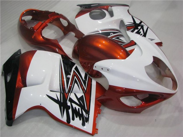 Orange White Black 1996-2007 Suzuki GSXR 1300 Hayabusa Motorcycle Fairings Orange White Black 1996-2007 Suzuki GSXR 1300 Hayabusa Motorcycle Fairings