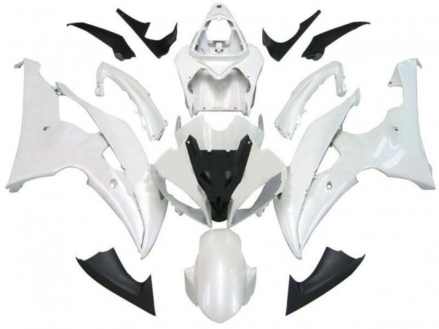 Pearl White 2008-2016 Yamaha YZF R6 Motorcycle Fairing Pearl White 2008-2016 Yamaha YZF R6 Motorcycle Fairing