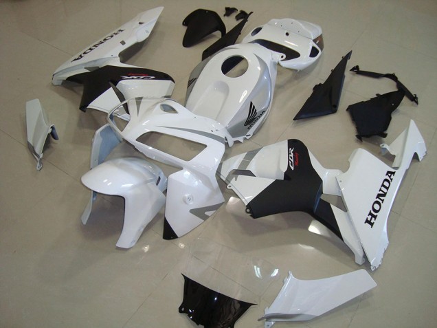 Pearl White Matte Black 2005-2006 Honda CBR600RR Motorcycle Fairings Pearl White Matte Black 2005-2006 Honda CBR600RR Motorcycle Fairings