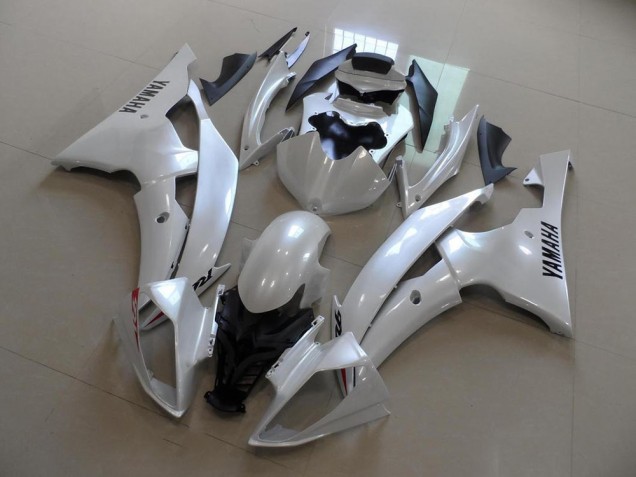 Pearl White OEM Style 2008-2016 Yamaha YZF R6 Motorcycle Fairings Pearl White OEM Style 2008-2016 Yamaha YZF R6 Motorcycle Fairings