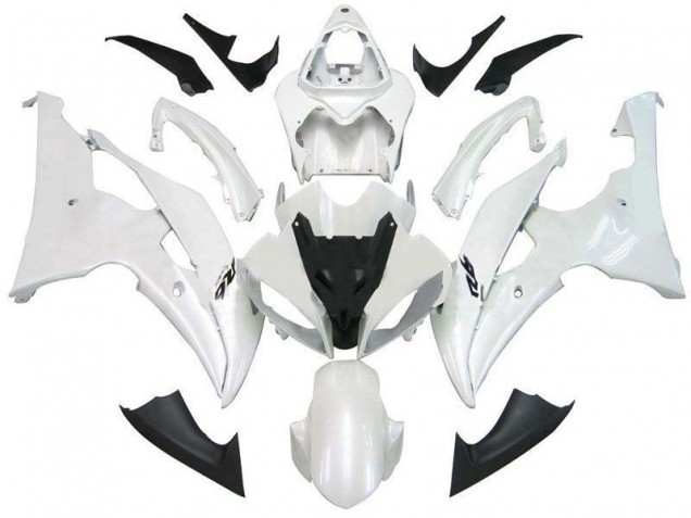 Pearl White R6 2008-2016 Yamaha YZF R6 Motorcycle Fairings Pearl White R6 2008-2016 Yamaha YZF R6 Motorcycle Fairings