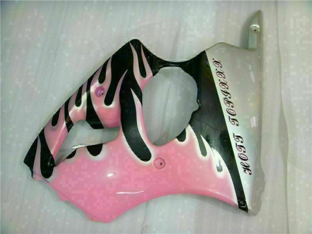 Pink 2000-2002 Kawasaki ZX6R Motorcycle Fairings