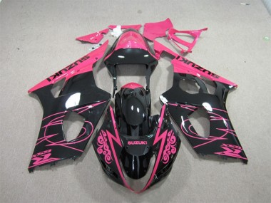 Pink Black 2003-2004 Suzuki GSXR 1000 Motorcycle Fairings