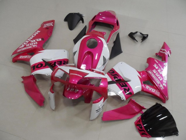 Pink Repsol 2003-2004 Honda CBR600RR Motorcycle Fairings Pink Repsol 2003-2004 Honda CBR600RR Motorcycle Fairings
