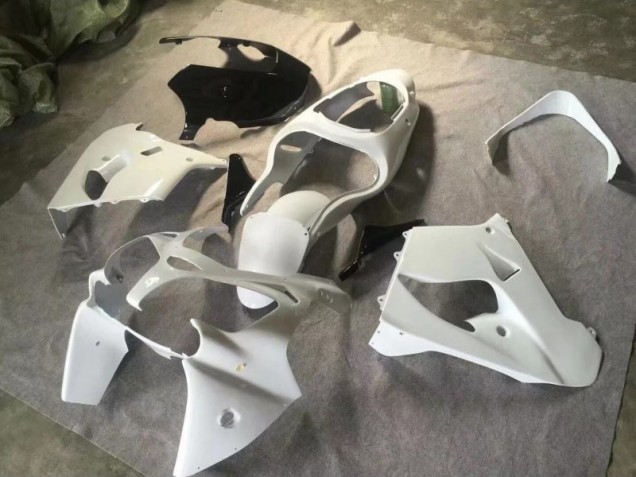 Pure White Glossy Black 2000-2001 Kawasaki ZX9R Motorcycle Fairings Pure White Glossy Black 2000-2001 Kawasaki ZX9R Motorcycle Fairings