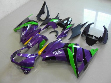 Purple EVA Racing 2008-2012 Kawasaki ZX250R Motorcycle Fairings