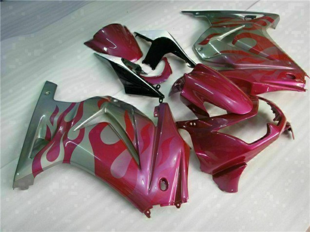 Purple Red 2008-2012 Kawasaki EX250 Motorcycle Fairings Purple Red 2008-2012 Kawasaki EX250 Motorcycle Fairings