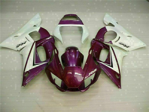 Purple White 1998-2002 Yamaha YZF R6 Motorcycle Fairings Purple White 1998-2002 Yamaha YZF R6 Motorcycle Fairings