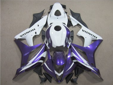 Purple White 2007-2008 Honda CBR600RR Motorcycle Fairings