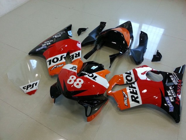 Race Repsol 88 2001-2003 Honda CBR600 F4i Motorcycle Fairings Race Repsol 88 2001-2003 Honda CBR600 F4i Motorcycle Fairings