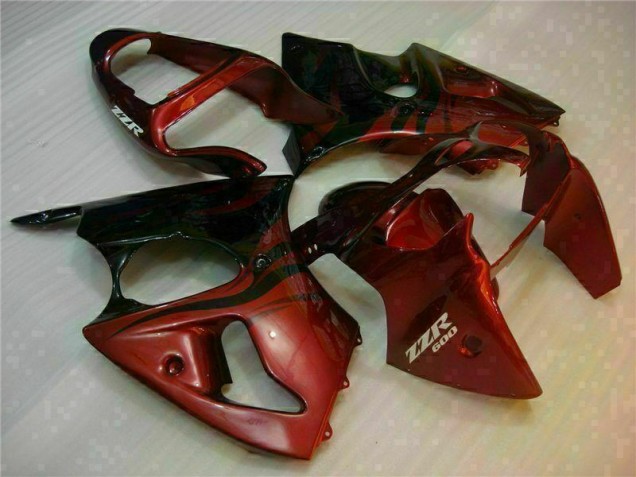 Red 2000-2002 Kawasaki ZX6R Motorcycle Fairing Red 2000-2002 Kawasaki ZX6R Motorcycle Fairing