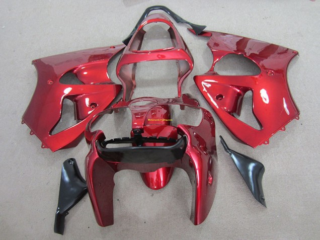 Red 2000-2002 Kawasaki ZX6R Motorcycle Fairings Red 2000-2002 Kawasaki ZX6R Motorcycle Fairings