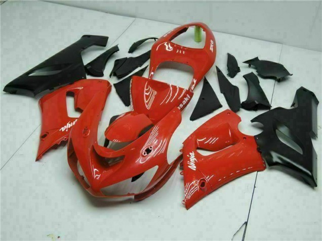 Red 2005-2006 Kawasaki ZX6R Motorcycle Fairing Red 2005-2006 Kawasaki ZX6R Motorcycle Fairing