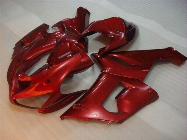 Red 2005-2006 Kawasaki ZX6R Motorcycle Fairings Red 2005-2006 Kawasaki ZX6R Motorcycle Fairings