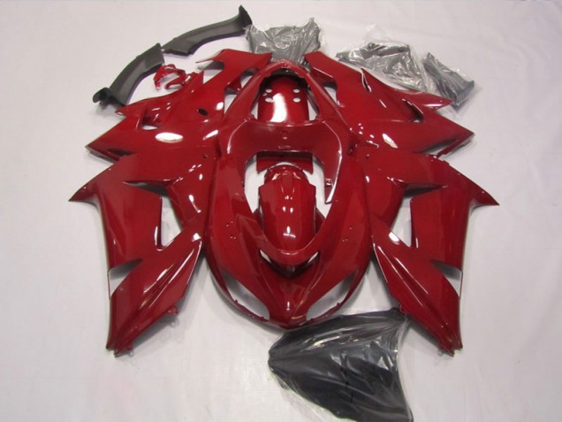 Red 2006-2007 Kawasaki ZX10R Motorcycle Fairing Red 2006-2007 Kawasaki ZX10R Motorcycle Fairing