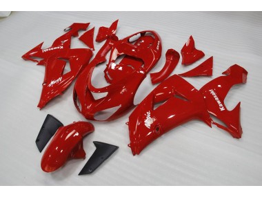 Red 2006-2007 Kawasaki ZX10R Motorcycle Fairings