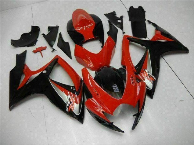 Red 2006-2007 Suzuki GSXR 600/750 Motorcycle Fairing Red 2006-2007 Suzuki GSXR 600/750 Motorcycle Fairing