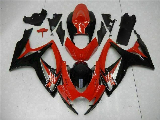 Red 2006-2007 Suzuki GSXR 600/750 Motorcycle Fairing Red 2006-2007 Suzuki GSXR 600/750 Motorcycle Fairing