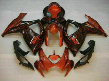 Red 2006-2007 Suzuki GSXR 600/750 Motorcycle Fairings