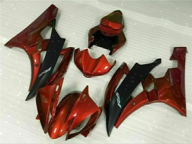 Red 2006-2007 Yamaha YZF R6 Motorcycle Fairings
